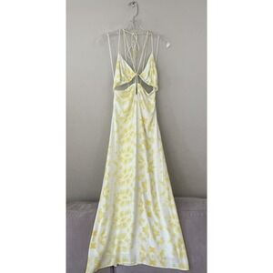 Third Form Ring Out Slip Dress MIDI Cut Out Bohemian Boho Festival 70s Look Sz 6